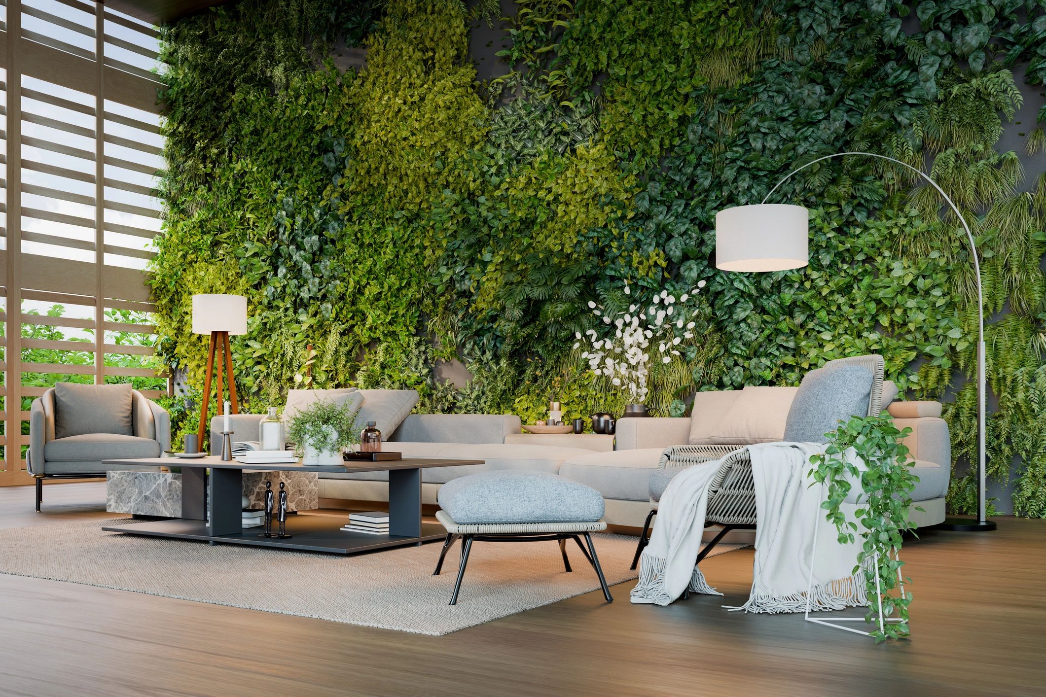 Premium painted living room interior